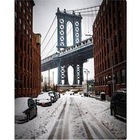 ANY IMAGE Kunstdruck »Manhattan Bridge«, mehrfarbig, Alu-Dibond - bunt von ANY IMAGE