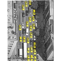 ANY IMAGE Kunstdruck »New York Taxis«, mehrfarbig, Alu-Dibond - bunt von ANY IMAGE