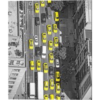 ANY IMAGE Kunstdruck »New York Taxis«, mehrfarbig, Alu-Dibond - bunt von ANY IMAGE