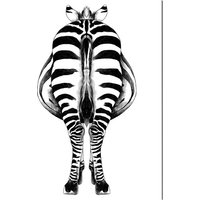 ANY IMAGE Kunstdruck »Zebra II«, mehrfarbig, Alu-Dibond - bunt von ANY IMAGE