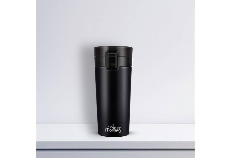 ANY MORNING Thermobecher Any Morning BA21522 Thermosbecher 380 ml Schwarz, 12,85 oz von ANY MORNING