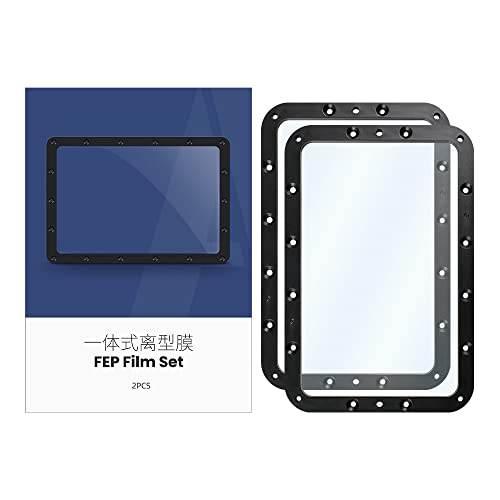 ANYCUBIC 6,6 Zoll FEP Release Film 2PCS 3D Drucker Zubehör Ersatzteile für Photon Mono 2/Photon Mono 4/Photon Mono 4 Ultra Resin 3D Drucker (unterstützt kein Hochgeschwindigkeitsdrucken) von ANYCUBIC
