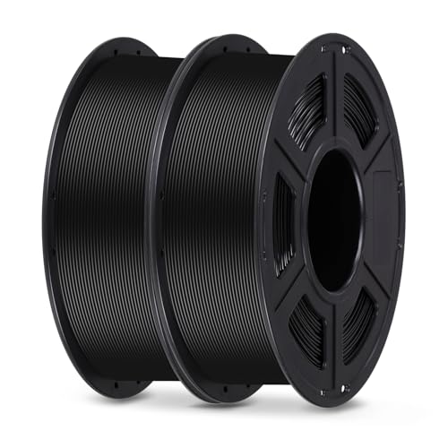 ANYCUBIC Filament 1.75 PLA, 2KG 3D Drucker Filament PLA Präzision 1,75 mm +/- 0,02 mm, Blasenfreies und Abbaubares für 3D Drucker von Anycubic Kobra, Mega, Ender und anderer Serien, Schwarz von ANYCUBIC