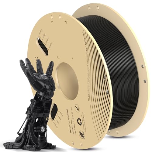 ANYCUBIC Filament 1.75 PLA Schwarz, 1kg 3D Drucker Filament PLA, Filament 3d Druckmaterialien, Vakuumverpackung, Ordentliche Spule von ANYCUBIC