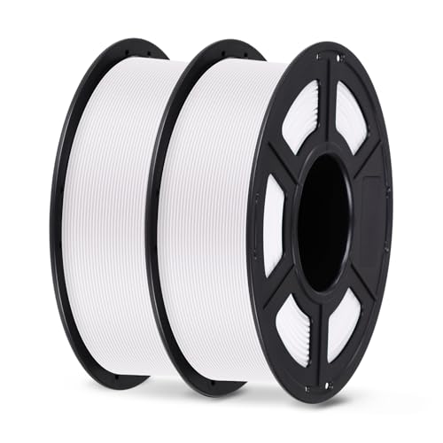 ANYCUBIC Filament 1.75 PLA, 2KG 3D Drucker Filament PLA Präzision 1,75 mm +/- 0,02 mm, Blasenfreies und Abbaubares Material für 3D Drucker von Anycubic Kobra, Mega, Ender und anderer Serien, Weiß von ANYCUBIC