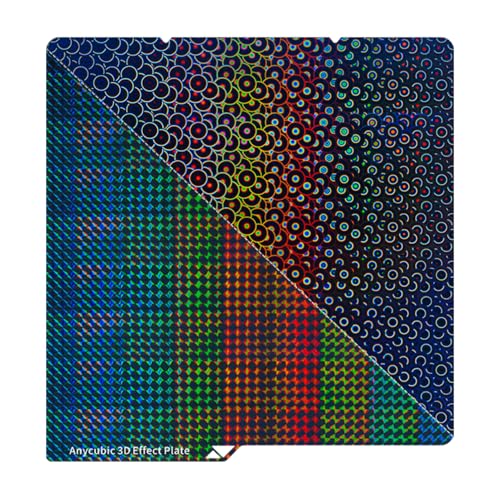 ANYCUBIC Kobra S1 Combo Druckplatte, 3D Effekt Bauplatte, Glatte Textur mit flexibler Bauplatte aus Federstahl, Phantom+Circle Heizbett für Anycubic 3D-Drucker Kobra S1 Combo, Kobra S1 ANYCUBIC Kobra S1 Combo Druckplatte, 3D Effekt Bauplatte, Glatte Textur mit flexibler Bauplatte aus Federstahl, Phantom+Circle Heizbett für Anycubic 3D-Drucker Kobra S1 Combo, Kobra S1 von ANYCUBIC