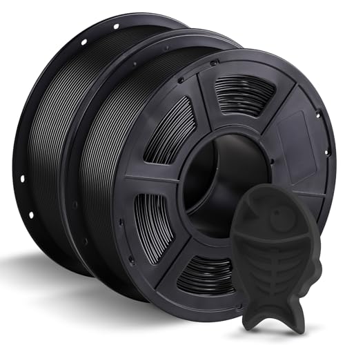 ANYCUBIC PETG Filament 1,75 mm, 2kg Schwarz 3D-Druck-Filament für 3D-Drucker, Maßgenauigkeit +/- 0,02 mm, Vakuumverpackung, Ordentliche Spule von ANYCUBIC