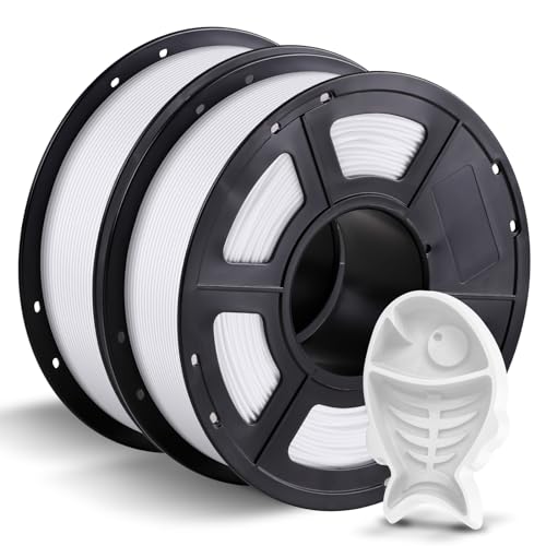 ANYCUBIC PETG Filament 1,75 mm, 2kg Weiß 3D-Druck-Filament für 3D-Drucker, Maßgenauigkeit +/- 0,02 mm, Vakuumverpackung, Ordentliche Spule von ANYCUBIC