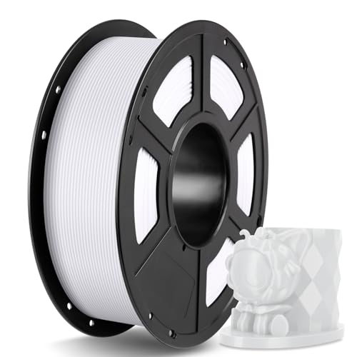 ANYCUBIC PETG Filament Weiß 1KG, 3D Druckmaterialien 1,75mm Filament PETG für Meisten 3D Drucker von ANYCUBIC