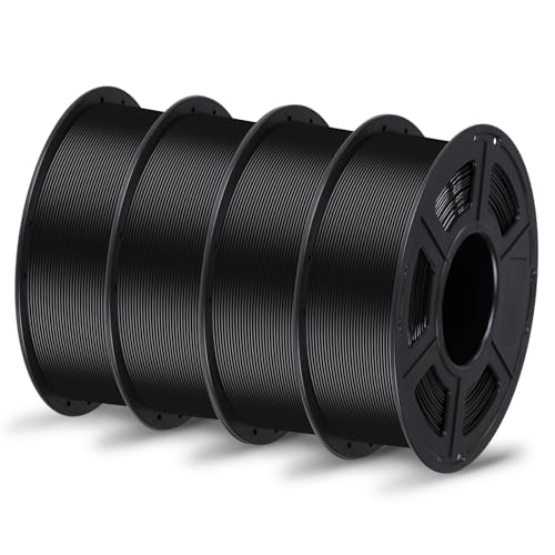 ANYCUBIC PETG Filament 1,75 mm, Maßgenauigkeit +/- 0,02 mm, 3D-Druck-Filament für 3D-Drucker, Vakuumverpackung, Ordentliche Spule, Schwarz 4KG von ANYCUBIC
