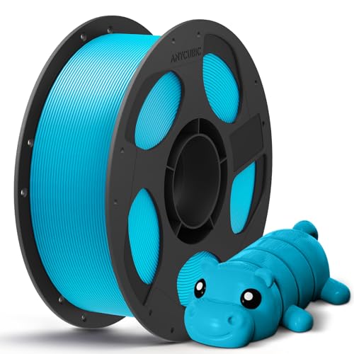 ANYCUBIC PLA+ Filament 1.75mm, Hohe Zähigkeit und Präzision -3D-Druckmaterialien, PLA Plus Intelligente Identifikation, 1KG Türkisblau von ANYCUBIC