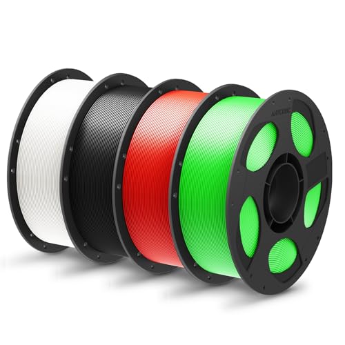 ANYCUBIC PLA+ Filament 1.75mm, Refill PLA Plus Filament und Spool Kit, Hohe Zähigkeit und Präzision -3D-Druckmaterialien, Intelligente Identifikation,4KG Schwarz Weiß Rot Grüner Blitz ANYCUBIC PLA+ Filament 1.75mm, Refill PLA Plus Filament und Spool Kit, Hohe Zähigkeit und Präzision -3D-Druckmaterialien, Intelligente Identifikation,4KG Schwarz Weiß Rot Grüner Blitz von ANYCUBIC