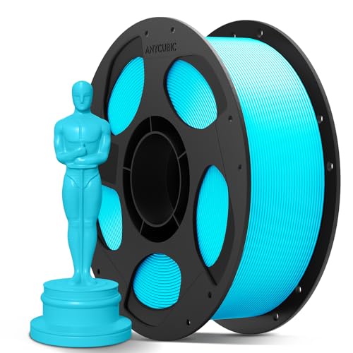 ANYCUBIC PLA Plus Filament 1.75mm Hellblau, PLA+ 3D Drucker Filament, Intelligente Identifikation, Filament-3D-Druckmaterialien 1kg von ANYCUBIC