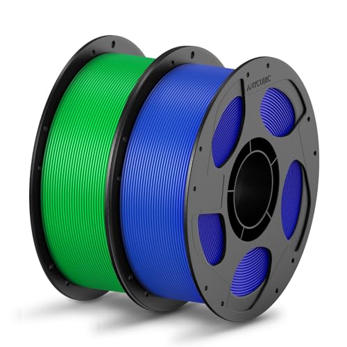 ANYCUBIC PLA Filament 1,75mm, Refill PLA und Spool Kit, 3D Drucker Filament PLA, Vakuumverpackung, Intelligente Identifikation, 2KG Blau Grün ANYCUBIC PLA Filament 1,75mm, Refill PLA und Spool Kit, 3D Drucker Filament PLA, Vakuumverpackung, Intelligente Identifikation, 2KG Blau Grün von ANYCUBIC