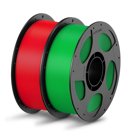 ANYCUBIC PLA Filament 1,75mm, Refill PLA und Spool Kit, 3D Drucker Filament PLA, Vakuumverpackung, Intelligente Identifikation, 2KG Rot Grün ANYCUBIC PLA Filament 1,75mm, Refill PLA und Spool Kit, 3D Drucker Filament PLA, Vakuumverpackung, Intelligente Identifikation, 2KG Rot Grün von ANYCUBIC