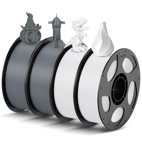 ANYCUBIC PLA Filament 1,75mm, Refill PLA und Spool Kit, 3D Drucker Filament PLA, Vakuumverpackung, Intelligente Identifikation, 4KG Weiß Textur Grau ANYCUBIC PLA Filament 1,75mm, Refill PLA und Spool Kit, 3D Drucker Filament PLA, Vakuumverpackung, Intelligente Identifikation, 4KG Weiß Textur Grau von ANYCUBIC