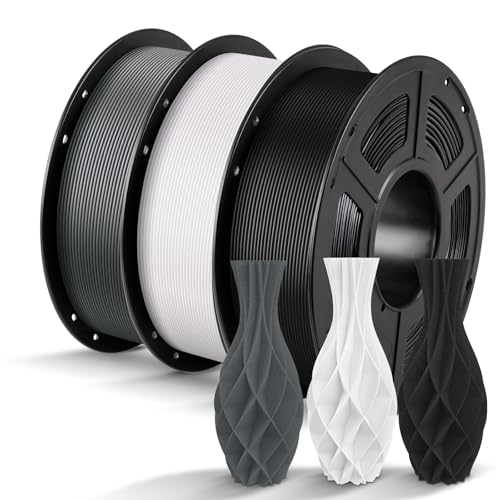 ANYCUBIC PLA Filament 1.75mm, 3kg 3D Drucker Filament PLA, Filament 3d Druckmaterialien für FDM 3D-Drucker, Intelligente Identifikation, Schwarz Weiß Textur Grau ANYCUBIC PLA Filament 1.75mm, 3kg 3D Drucker Filament PLA, Filament 3d Druckmaterialien für FDM 3D-Drucker, Intelligente Identifikation, Schwarz Weiß Textur Grau von ANYCUBIC