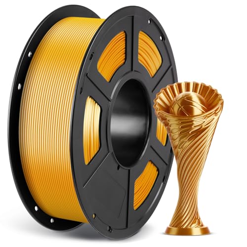 ANYCUBIC PLA Filament 1.75mm Silk Gold, 3D Drucker Filament 1.75 PLA 1kg Spool, Glänzend, Premium-Qualität, Biologisch abbaubar von ANYCUBIC