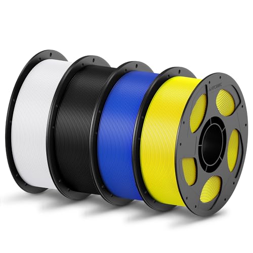ANYCUBIC PLA Filament für 3D Drucker, 4 kg, Schwarz+Weiß+Blau+Gelb ANYCUBIC PLA Filament für 3D Drucker, 4 kg, Schwarz+Weiß+Blau+Gelb von ANYCUBIC