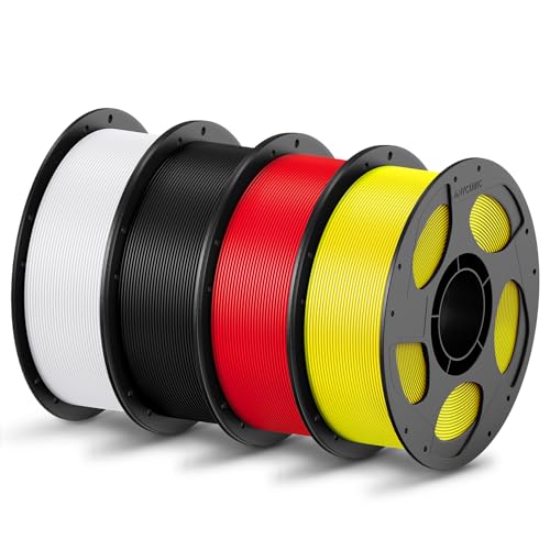 ANYCUBIC PLA Filament für 3D Drucker, 4 kg, Schwarz+Weiß+Rot+Gelb ANYCUBIC PLA Filament für 3D Drucker, 4 kg, Schwarz+Weiß+Rot+Gelb von ANYCUBIC