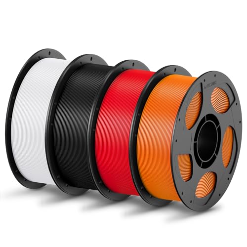 ANYCUBIC PLA Filament 1,75mm, Refill PLA und Spool Kit, 3D Drucker Filament PLA, Vakuumverpackung, RFID für Intelligentes Drucken, 4KG Schwarz Weiß Rot Orange ANYCUBIC PLA Filament 1,75mm, Refill PLA und Spool Kit, 3D Drucker Filament PLA, Vakuumverpackung, RFID für Intelligentes Drucken, 4KG Schwarz Weiß Rot Orange von ANYCUBIC