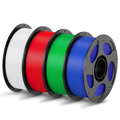 ANYCUBIC PLA Filament 1,75mm, Refill PLA und Spool Kit, 3D Drucker Filament PLA, Vakuumverpackung, RFID für Intelligentes Drucken, 4KG Weiß Rot Grün Blau ANYCUBIC PLA Filament 1,75mm, Refill PLA und Spool Kit, 3D Drucker Filament PLA, Vakuumverpackung, RFID für Intelligentes Drucken, 4KG Weiß Rot Grün Blau von ANYCUBIC
