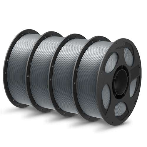 ANYCUBIC Refill PLA Plus und Spool Kit, PLA+ Filament 1.75mm, Hohe Zähigkeit und Präzision, RFID 3D Drucker Filament für Intelligentes Drucken, 4KG Textur Grau ANYCUBIC Refill PLA Plus und Spool Kit, PLA+ Filament 1.75mm, Hohe Zähigkeit und Präzision, RFID 3D Drucker Filament für Intelligentes Drucken, 4KG Textur Grau von ANYCUBIC