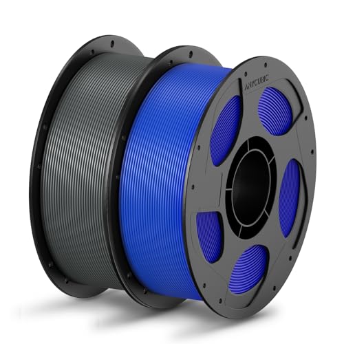 ANYCUBIC Refill PLA und Spool Kit 2KG, 1,75mm Filament 3D-Druckmaterialien mit Hoher Fließfähigkeit, Neatly Wound, Intelligente Identifikation, Blau Textur Grau ANYCUBIC Refill PLA und Spool Kit 2KG, 1,75mm Filament 3D-Druckmaterialien mit Hoher Fließfähigkeit, Neatly Wound, Intelligente Identifikation, Blau Textur Grau von ANYCUBIC