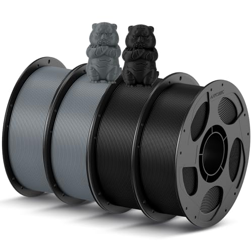 ANYCUBIC Refill PLA und Spool Kit 4KG, 1,75mm Filament 3D-Druckmaterialien mit Hoher Fließfähigkeit, Neatly Wound, Intelligente Identifikation, Schwarz Textur Grau ANYCUBIC Refill PLA und Spool Kit 4KG, 1,75mm Filament 3D-Druckmaterialien mit Hoher Fließfähigkeit, Neatly Wound, Intelligente Identifikation, Schwarz Textur Grau von ANYCUBIC