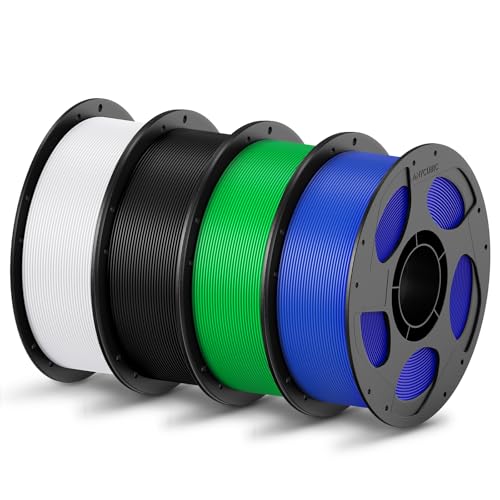 ANYCUBIC Refill PLA und Spool Kit 4KG, 1,75mm Filament 3D-Druckmaterialien mit Hoher Fließfähigkeit, Neatly Wound, Intelligente Identifikation, Schwarz Weiß Blau Grün ANYCUBIC Refill PLA und Spool Kit 4KG, 1,75mm Filament 3D-Druckmaterialien mit Hoher Fließfähigkeit, Neatly Wound, Intelligente Identifikation, Schwarz Weiß Blau Grün von ANYCUBIC