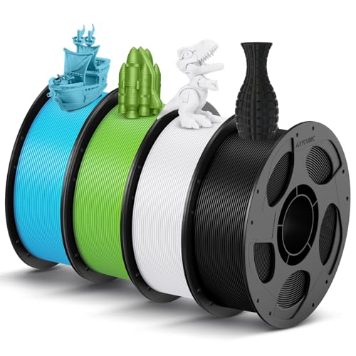 ANYCUBIC Refill PLA und Spool Kit 4KG, 1,75mm Filament 3D-Druckmaterialien mit Hoher Fließfähigkeit, Neatly Wound, Intelligente Identifikation, Schwarz Weiß Spring Leaf Grün Tropical Turquoise ANYCUBIC Refill PLA und Spool Kit 4KG, 1,75mm Filament 3D-Druckmaterialien mit Hoher Fließfähigkeit, Neatly Wound, Intelligente Identifikation, Schwarz Weiß Spring Leaf Grün Tropical Turquoise von ANYCUBIC