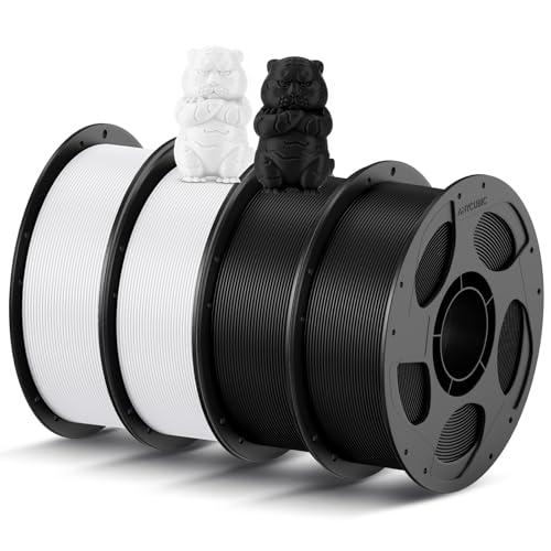 ANYCUBIC Refill PLA und Spool Kit 4KG, 1,75mm Filament 3D-Druckmaterialien mit Hoher Fließfähigkeit, Neatly Wound, Intelligente Identifikation, Schwarz Weiß ANYCUBIC Refill PLA und Spool Kit 4KG, 1,75mm Filament 3D-Druckmaterialien mit Hoher Fließfähigkeit, Neatly Wound, Intelligente Identifikation, Schwarz Weiß von ANYCUBIC