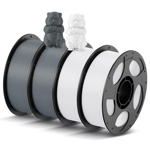 ANYCUBIC Refill PLA und Spool Kit 4KG, 1,75mm Filament 3D-Druckmaterialien mit Hoher Fließfähigkeit, Neatly Wound, Intelligente Identifikation, Textur Grau Weiß ANYCUBIC Refill PLA und Spool Kit 4KG, 1,75mm Filament 3D-Druckmaterialien mit Hoher Fließfähigkeit, Neatly Wound, Intelligente Identifikation, Textur Grau Weiß von ANYCUBIC