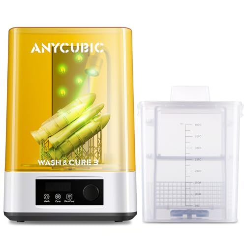 ANYCUBIC Wash & Cure 3 für LCD/DLP/SLA Resin 3D Drucker Modell, 2 in 1 Wascheimer und UV Durchhärtegerät für Photon Mono 2/4K/Halot-One/Mars 3/3 Pro/Mars 4/4 Ultra, Wasch Größe 165 * 100 * 180mm von ANYCUBIC