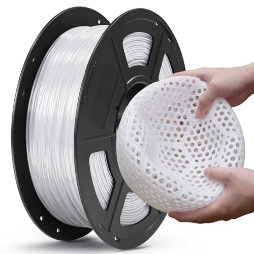 ANYCUBIC TPU Filament 1,75 mm, 95A TPU 3D Drucker Filament, Flexibel und weich, unterstützt Hohe Geschwindigkeit, Intelligente Identifikation, Maßgenauigkeit +/- 0,03, 1KG Milchig weiß ANYCUBIC TPU Filament 1,75 mm, 95A TPU 3D Drucker Filament, Flexibel und weich, unterstützt Hohe Geschwindigkeit, Intelligente Identifikation, Maßgenauigkeit +/- 0,03, 1KG Milchig weiß von ANYCUBIC