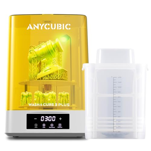 ANYCUBIC Wash and Cure 3 Plus, mit Schwanenhalsbeleuchtung, Dual-Layer-Design und IPA-Einsparung, für Photon M5/M5s/X2/X 6Ks/Halot-Mage/Mars 4/Saturn Series LCD/SLA/DLP 3D-Drucker, 228x128x260mm von ANYCUBIC