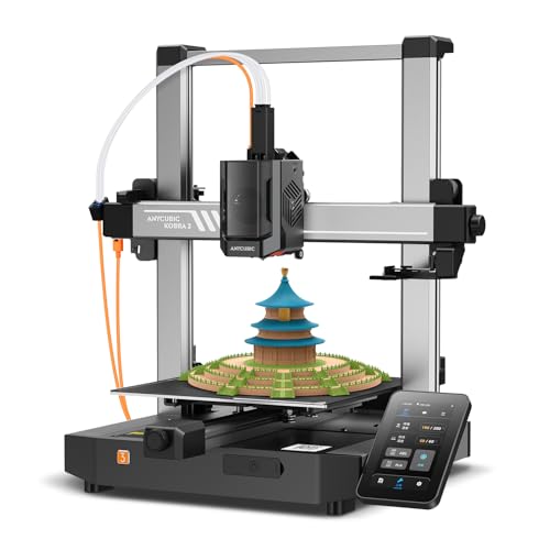 Anycubic Kobra 3 3D-Drucker, LeviQ 3.0 Auto-Nivellierung, Bis zu 600 mm/s, Erweiterbarer Mehrfarbendruck, ohne ACE Pro, Intelligentes Drucken Größe 250 x 250 x 260 mm von ANYCUBIC