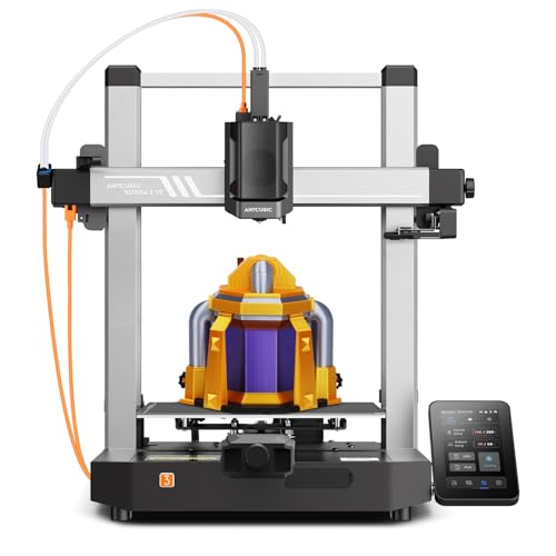 Anycubic Kobra 3 V2 3D Drucker, 600 mm/s Hohe Geschwindigkeit, Verbesserte LeviQ 3.0 Auto-Nivellierung, Intelligentes Drucken mit Kamera, Mehrfarbendruck über ACE Pro, Größe 255 x 255 x 260 mm Anycubic Kobra 3 V2 3D Drucker, 600 mm/s Hohe Geschwindigkeit, Verbesserte LeviQ 3.0 Auto-Nivellierung, Intelligentes Drucken mit Kamera, Mehrfarbendruck über ACE Pro, Größe 255 x 255 x 260 mm von ANYCUBIC