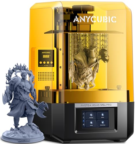 ANYCUBIC Photon Mono M5s Pro 14K 3D Drucker, Resin 3D Drucker mit 10.1 Zoll 14K Monochrom LCD, Luftheizung und Reiniger, Wi-Fi Übertragung, Leveling-Free, Druckgröße 223,78 * 126,38 * 200 mm von ANYCUBIC