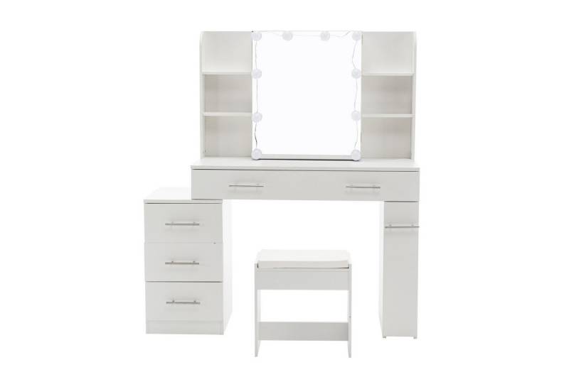 ANYSUN Schminktisch mit Spiegel, LED-Beleuchtung und Schubladen (Set, 2er Set), Breite 110 cm von ANYSUN