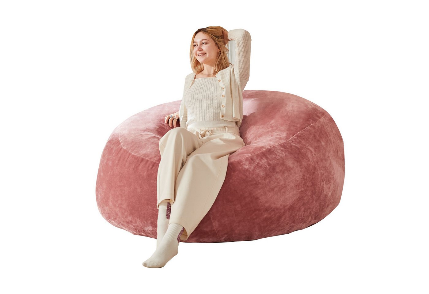 ANYSUN Sitzsack Sitzsackstuhl Sofa für Erwachsene (Set, Sitzsacka), 100*90 cm von ANYSUN