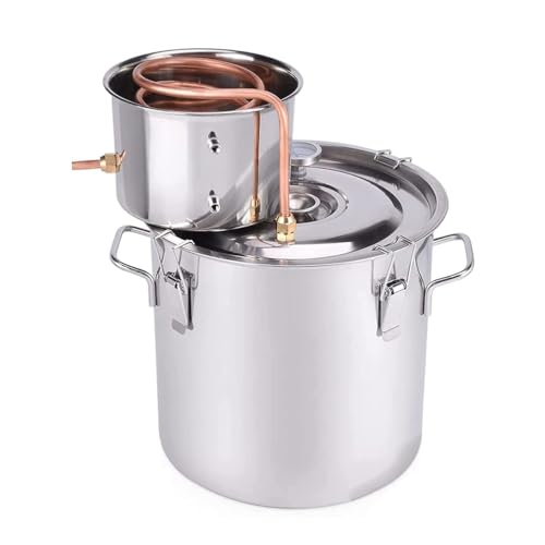 ANZAGA Heimbrennerei-Ausrüstung DIY ätherisches Öl aus Kräutern, Pflanzen und Blumen,6 l/1.5 gal ANZAGA Heimbrennerei-Ausrüstung DIY ätherisches Öl aus Kräutern, Pflanzen und Blumen,6 l/1.5 gal von ANZAGA