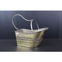 Antike Messing Korb Champagner Flasche Halter von MastorasAntiques