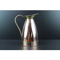 Antiker Messing Kupfer Krug Krug von MastorasAntiques