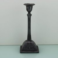 Jugendstil Blumen Zinn Kerzenhalter von MastorasAntiques