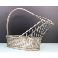 Jugendstil Versilberter Gewebter Flaschenhalter von MastorasAntiques