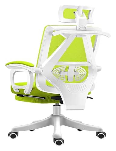 ANram Bürostuhl, Schreibtischstuhl, Bürostuhl mit mittlerer Rückenlehne, drehbar, Lendenwirbelstütze, Schreibtisch, drehbar, Komfortstühle, Designer-Stühle mit Kopfstütze und Rückenlehne, 360° DRE von ANram