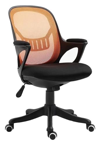 ANram Stuhl, Bürostuhl, Schreibtischstuhl, Rückenlehne, Arbeitsstuhl, Armlehnensitz, Computerstuhl, Drehstuhl, Hebestuhl, Netzspielstuhl, Stuhl erforderlich (Farbe: Orange) von ANram