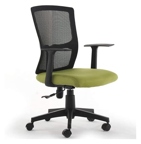 ANram Stuhl, Netztisch und Stuhl, ergonomischer Lift-Drehstuhl, Rückenlehne, Computerstuhl, Konferenzarbeitsstuhl (Farbe: Grün, Größe: Einheitsgröße) von ANram