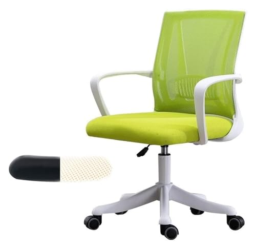 ANram Stuhl, ergonomischer Tisch und Stuhl, Drehstuhl mit Netzrücken, Bürostuhl, drehbarer Personalstuhl, Computerstuhl, Spielstuhl (Farbe: Grün) von ANram